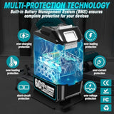 , 2 Pack 18V Lxt Lithium-Ion 6.0Ah Battery Compatible With Makita 18V Cordless Tool Battery Bl1860B Bl1850 Bl1850B Bl1840 Bl1840B Bl1830 Bl1830B Bl1815 Bl1815B