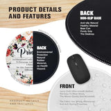 Funny Principal Round Mouse Pad, 8.7 Inch Stitched Edge Non-Slip Rubber And Lycra Cloth Base, Desk Accessories, Principal Gift