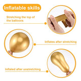 100 Pieces 5 Inch Metallic Balloons Decorative Latex Balloons For Birt