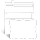 100 Pack Blank Invitations With Envelopes, 5 X 7 Postcards And A7 Envelopes Self Seal For Wedding, Graduations, Diy Cards, Thank You Cards & All Occasion