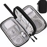 Electronics Accessories Organizer Bag, Portable Tech Gear Phone Accessories Storage Carrying Travel Case Bag For Charger Usb Cables Sd Memory Cards Earphone Flash Hard Drive Black