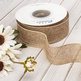 Burlap Wired Ribbon,1-1/2 Inch X 10 Yard,Natural,Solid Wired Edge Ribb