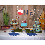 Ofishally One First Birthday Burlap Highchair Banner - The Big One Party Decoration For Fishing Themed Decorations, Party Favors For Baby, Souvenir