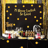 75 Never Looked So Good Gold Glitter Banner - 75Th Birthday Party Decorations
