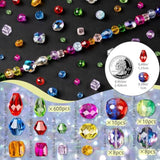636pcs Colorful Glass Beads β Rainbow Crystal Beads for Jewelry & Crafts