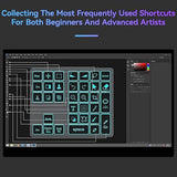 Backlit Buetooth Keypad For Ipad Procreate, Rechargeable Keyboard For Procreat