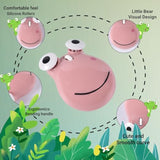 2.4G Wireless Mouse Cute Frog Computer Mouse Bluetooth Mouse Usb Optical 1600Dpi Mouse Portable Travel Dual-Mode Cordless Mice With Receiver For Laptop, Pc, Notebook (Pink)