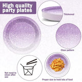 98 Pcs Gradient Pastel Purple Tableware - Plates, Napkins, Tablecloth & Party Decorations - Light Purple Sprinkle Wedding & Birthday Table Cover & Party Favors