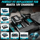 , 2 Pack 18V Lxt Lithium-Ion 6.0Ah Battery Compatible With Makita 18V Cordless Tool Battery Bl1860B Bl1850 Bl1850B Bl1840 Bl1840B Bl1830 Bl1830B Bl1815 Bl1815B