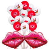 Big 30 Inch, Red Lips Balloons - Pack Of 36 | Huge 49 Inch Red Lipstic