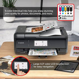 Pixma Tr8620A - All-In-One Printer Home Office|Copier|Scanner|Fax|Auto Document Feeder | Photo, Document | Airprint , Android, Black, Works With Alexa