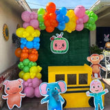 Pink Latex Balloon Arch Garland Kit, 102Pcs 18In 12In 10In 5In For Baby Shower Wedding Birthday Princess Pink Theme Anniversary Celebration Decoration