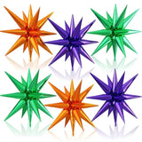 Orange Purple Green Star Balloons 22In Foil Party Decorations for Birthday Halloween Graduation