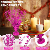 12 Pack Metallic Foil Spary Centerpieces for Tables, Hot Pink Centerpieces for Tables Decorations, Star Brust Table Centerpieces for Birthday Graduation Wedding Baby Shower Party