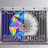 Wednesday Birthday Party Supplies, Cartoon Wednesday Family Party Favors, Cartoon Party Decorations Include Backdrop, Balloons