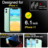 3-Pack iPhone 11 Screen & Camera Lens Protector 6.1 Inch HD Glass