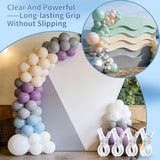 10 Pack Balloon Arch Clips For Backdrop | Plastic Transparent Spring Clamps | 3.5 Inch Heavy Duty Clip For Backdrop Stand | Birthday Wedding Decoration | Photography Studio | Crafts | Clothing
