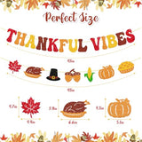 60 Inch Round Fall Thanksgiving Tablecloth, Vintage Pumpkin Turkey Sunflower Harvest Border Round Table Cover, Christmas Holiday Waterproof Polyester Table Cloth for Dinner Kitchen Home Party