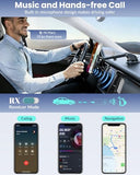 Aux Bluetooth 5.3 Adapter for Car, 2 in 1 Bluetooth Aux Car Adapter Receiver, Auxiliar Audio Blue Tooth para Carro Wireless Dongle with 3.5mm Jack
