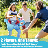 22 Pcs Funny Baby Shower Diapers Games Activities Fun Bridal Shower Games How Many Plushies Can You Catch In Your Big Diaper Gender Reveal For Boys Girls Adults(Blue)