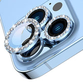 For Iphone 13 Pro/Iphone 13 Pro Max Camera Lens Protector Bling, Protection Camera Cover Tempered Glass Screen Protector Diamond Metal Individual Ring For 13Pro 6.1" / 13 Promax 6.7 Inch 2021