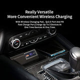Car Wireless Charger Mount Fit For Mazda Cx5 2023 2022 2021 2020 2019 2018 2017,Output Of 15W Qc 3.0 Fast Charging Compatible With Iphone,Samsung,Usb Port 36W Wireless Charging Devices