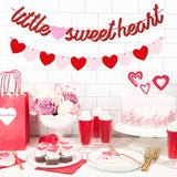 Valentine'S Day Little Sweetheart Banner Hanging Garland Baby Shower G