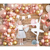 150Pcs Rose Gold Balloon Arch Kit for Bridal Shower, Birthday & Party Decor