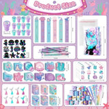 240Pcs Mermaid Party Favors Little Mermaid Pencils Stickers School Stationery Bulk For Kids Mermaid Birthday Decor Baby Shower Candy Goodie Bag Stuffer Classroom Rewards Pinata Supplies