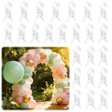 24 Pack Balloon Arch Clips For Backdrop | Plastic Transparent Spring Clamps | 3.5 Inch Heavy Duty Clip For Backdrop Stand | Birthday Wedding Decoration | Photography Studio | Crafts | Clothing