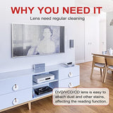 CD/VCD/DVD Player Cleaner Kit, Laser Lens Cleaning Disc with Double Brush Cleaning System, NS-2