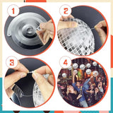 54 Pieces Disco Party Decorations Disco Ball Hanging Swirls 70S Party Hanging Swirls Ceiling Decor For Disco Fever Party 70S Hippie Birthday Party Favors Supplies