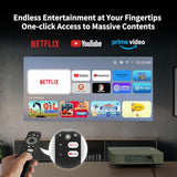 Laser Projector, Netflix Officially Licensed, 500 Iso Lumens Hd 1080P Dlp Portable Projector With Alpd Technology, Hdr10 Mini Smart Projector With Wifi And Bluetooth, 2X5W Dolby Audio