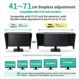 1727 Inch Foldable Adjustable Monitor Hood | Privacy Sunshade (Fits 16.1527.95In W/4171Cm, 14.17In H/36Cm) | Not For Curved Monitors