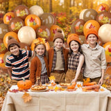 52PCS Fall Balloons Brown Burnt Orange Gold Confetti Thanksgiving Party Decor