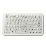 Mini Keyboard With Bluetooth 5.0/2.4G Dual Mode, Gyroscopic Motion Mouse, 64 Keys, Rgb Backlight Options, Rechargeable Battery, Type-C Win/Ios/Android/(White)