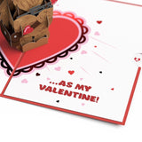 Valentines Day Card For Her, Him - 3D Star Wars Greeting Pop-Up Cards - Chewbacca I Chews You - 5" X 7" - Blank Notecard & Envelope Included