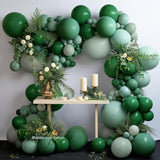 108pcs Green Balloon Garland Kit β Emerald, Sage & Olive Balloons for Party Decor