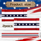 2 Pack Patriotic Bunting 2.5x20 ft Flag Banner, 4th of July