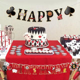 Casino Happy Birthday Banner Casino Theme Party Decorations Poker Game Party Banners Garland For Las Vegas Night Poker Game Party Supplies