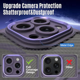 For Iphone 15 Pro Max Case, Compatible With Magsafe, With 2 Privacy Screen Protectors, Full Coverage Camera, 15Ft Drop Protection, Slim & Rugged Magnetic Phone Case, Purple