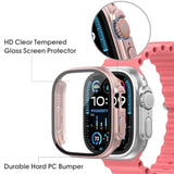 10 Pack Case With Tempered Glass Screen Protector For Apple Watch Ultra 2/Ultra 49Mm, Hard Pc Face Cover, Full Protective Frame Bumper Compatible With Iwatch 49Mm Accessories