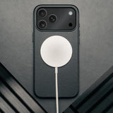 Genuine Leather MagSafe Compatible Case for iPhone 17 Pro Max 6.9" 2025 - Ultra Slim Premium Leather Bumper Case (Black)