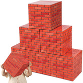 6 Pieces Video Game Brick Boxes 11.8 X 11.8 Inch Brick Box Mystery Box