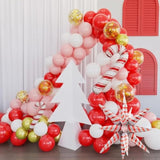 Christmas Balloon Arch Kit Red Pink White Gold Confetti Party Decor