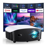 Smart Mini Projector With Wifi And Bluetooth - 1200 Ansi 4K Support, Compatible With Netflix/Youtube/Prime Video, Ai Auto Focus & Keystone, Dolby Audio Home Theater Projector For Indoor/Outdoor