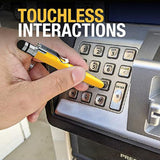 DEWALT Heavy Duty 3-in-1 Mini Stylus Pocket Pen, Tablet Pens for iPad, EDC Touch Screen Pens, Ballpoint w/Touchscreen Tip, Keypad Tip, Compatible iPhone Stylus Pen, Extra Ink Cartridge, Gifts for Dad