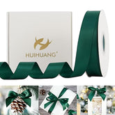 Hunter Green Ribbon Green Satin Ribbon 1 Inch X 50 Yards Double Face S