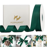 Hunter Green Ribbon Green Satin Ribbon 1 Inch X 50 Yards Double Face S
