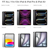 Leather Tablet Sleeve - 12.9/13 Inch Ipad Pro Sleeve, Document Holder Folio File Holder, Genuine Leather Ipad Case For Protection And Style-Dark Brown